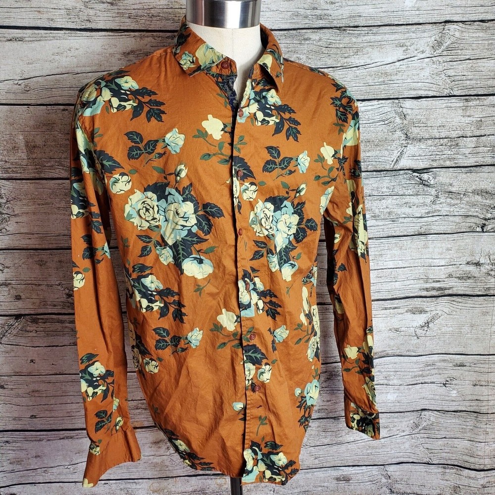 Men's Vigo Long Sleeve Button Down Shirt Size XL